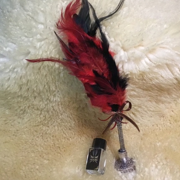 Unique one set with a feather quill, ink, 5 nubs and an ink bottle - new - Picture 11 of 12